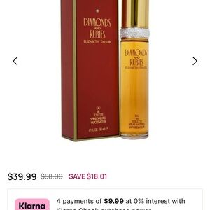 Elizabeth Taylor Diamonds and Rubies Eau de Toilette - Red